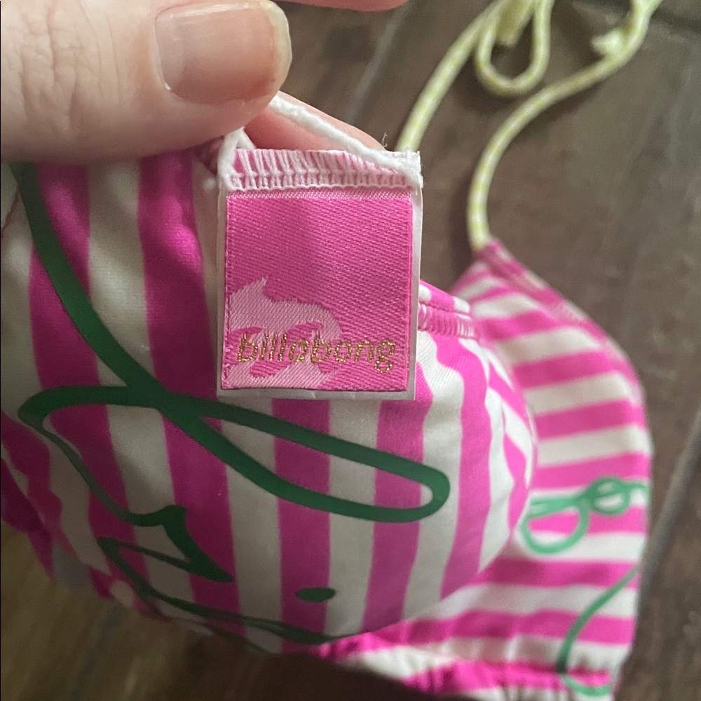 Billabong Pink Polka Dot Bikini - Picture 7 of 8